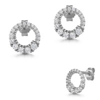 Ohrstecker 925er Silber rhod. CZ