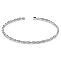 Armspange 925er Silber rhod. geflochten